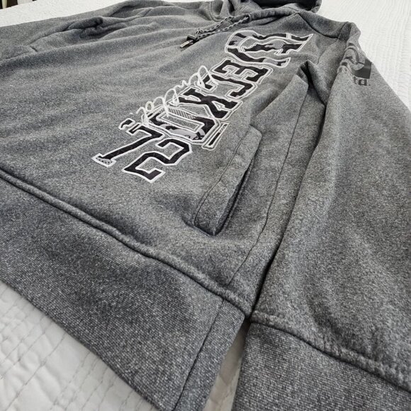 Ecko Unltd Hoodie Men's Medium Grey Spellout Logo Y2K VTG Rhino 72 Grunge Skater - Picture 2 of 14